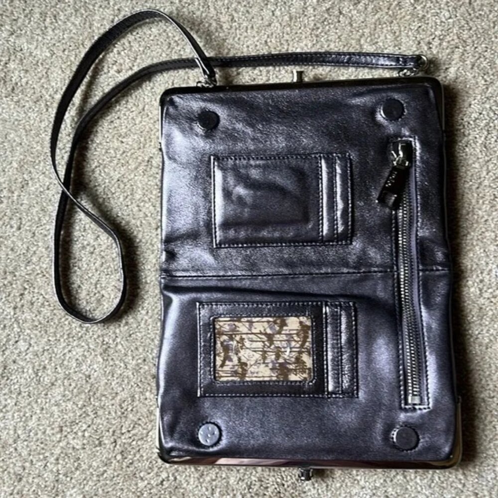 Hobo Leanne Dark Gray with Silver